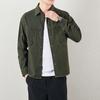 Autumn New Men's Shirt Long-sleeved Casual Loose Cotton Washed Shirt Men's Work Jacket