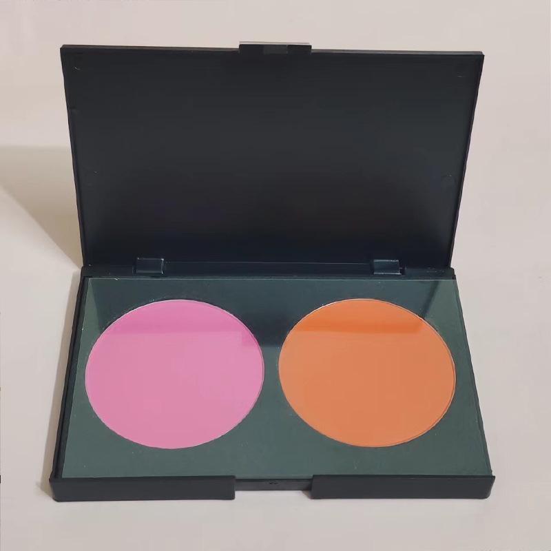 Two-Color Blush & Contour Palette for Professional Makeup Artists