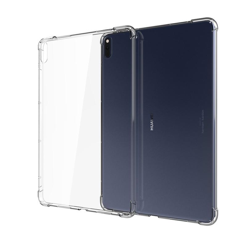 

Силиконовый чехол для Huawei MatePad T5 10 9,6 M3 M5 Lite 8,0 8,4 10,1 10,4, прозрачный чехол, мягкая задняя крышка из ТПУ для планшета MediaPad T5 10 прозрачный