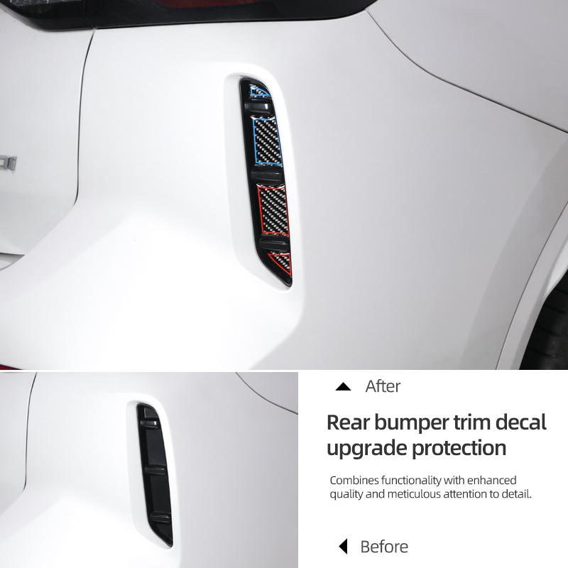 For BMW X3 G01 X3 G08 2017-2024 Carbon Fiber Rear Front Bumper Lip Sticker Strip Trim Car Exterior Tuning Protector Accessories
