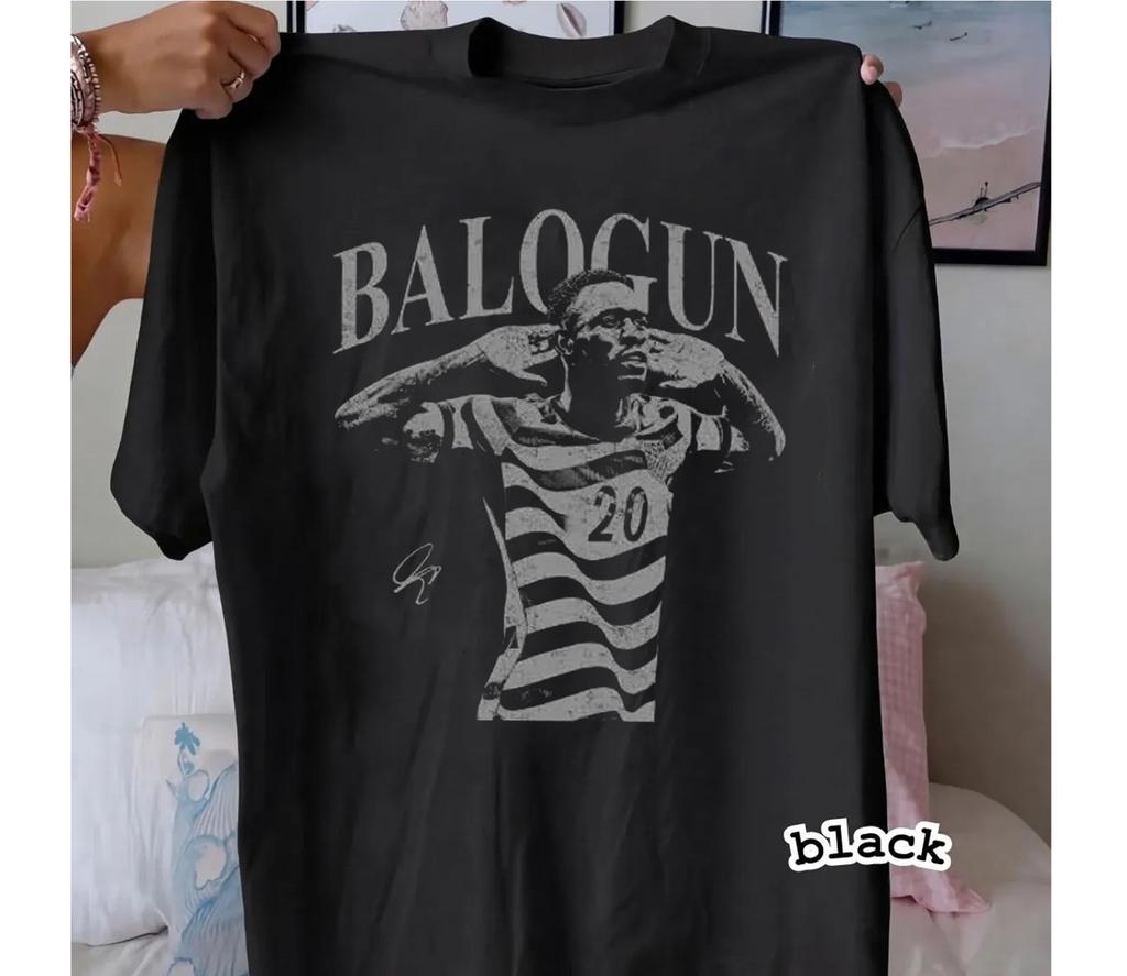 Unisex shirt Cotton Oversize Large Size Folarin Balogun USA Soccer World Retro T-Shirt
