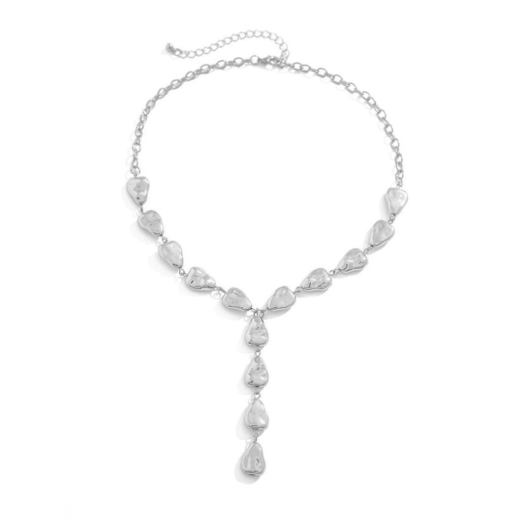 Barocke Y-Kette Herzhalskette Einzigartige Halskette Lange Quasten-Halskette Modeschmuck Geschenk für Frauen