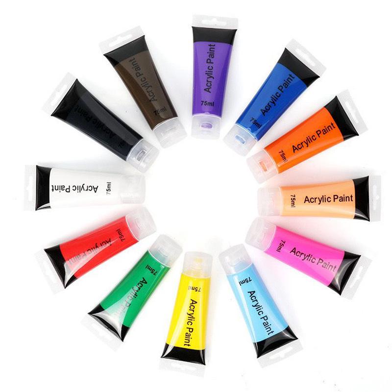 Acrylic Paint 75ml Tube - Waterproof Student Art & Wall Paint