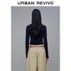 UR2026 Spring New Women's Textured V-Neck T-Shirt