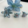 Open Ring Enamel Flower Ring Daisy Irregular Enamel Ring Personality Heart Ring  Gift