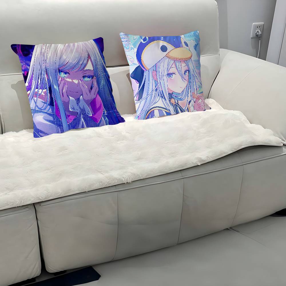 Project SEKAI Yoisaki Kanade Pillow Case Removable Washable Cushion Cover – All-Season Soft Linen