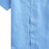 Polo Ralph Lauren Classic Solid Color Comfortable Linen Short Sleeve Shirt Men shirts Blue MNPOWOV1N820290-430