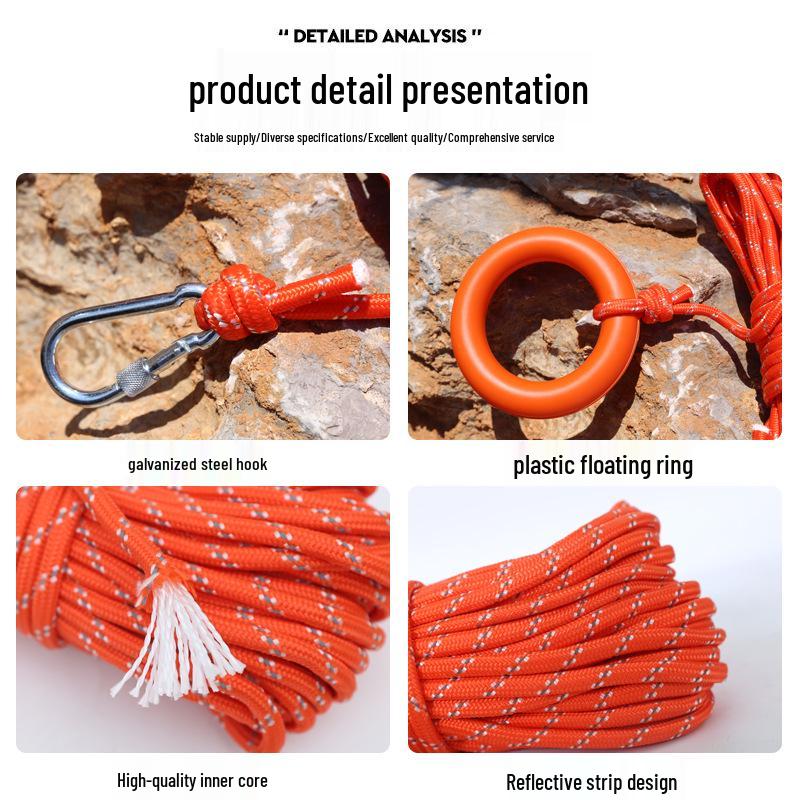 Floating Water Rescue Rope for Boats - Outdoor Lifeline & Salvage Gear