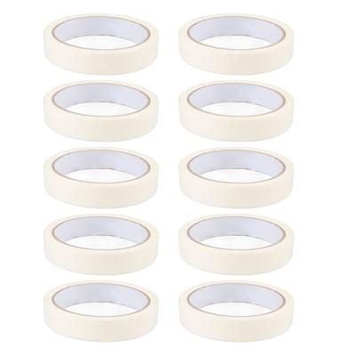 10 Rolls White Masking Tape 0.7in Width Easy Tear High Adhesive Paint Tape for Painting DIY Arts