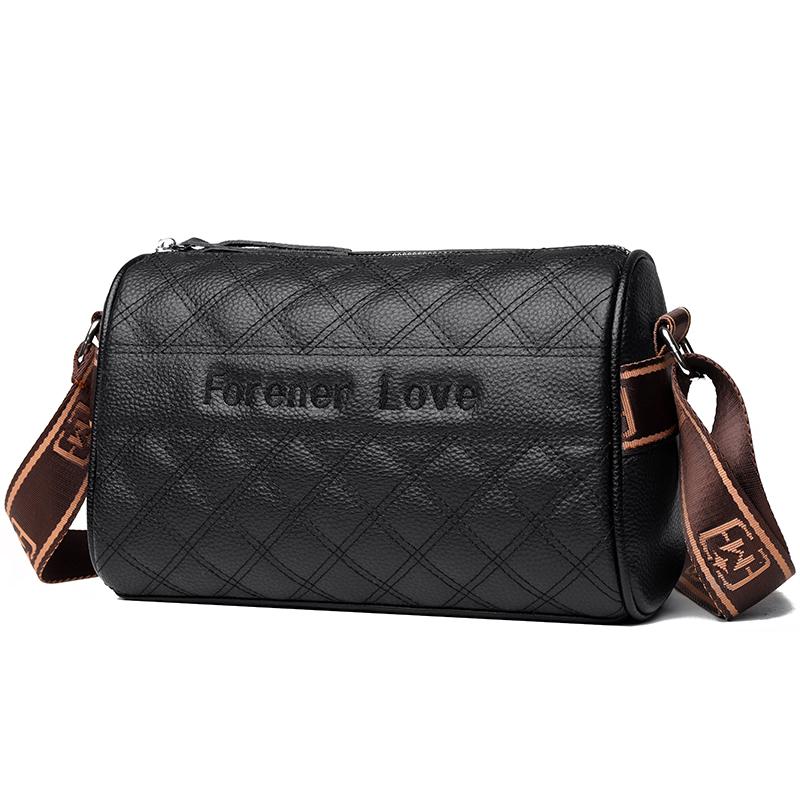 

Высококачественная однотонная женская сумка через плечо из натуральной кожи, большая женская сумка-мессенджер из коровьей кожи