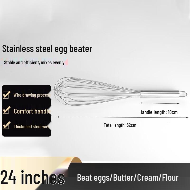 Homeglen Stainless Steel Manual Whisk