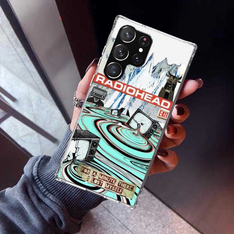 Bnad R-Radiohead Fodral För Samsung Galaxy S26 S25 Edge S24 S23 Ultra S22 Plus S21 S20 FE Mjukt TPU Baksidesskydd Funda Galaxy S