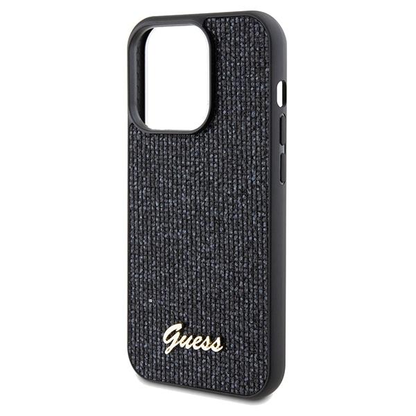 Guess Guhcp14Lpmsdgsk Iphone 14 Pro 6.1Czarny/Black Hardcase Disco Metal Script
