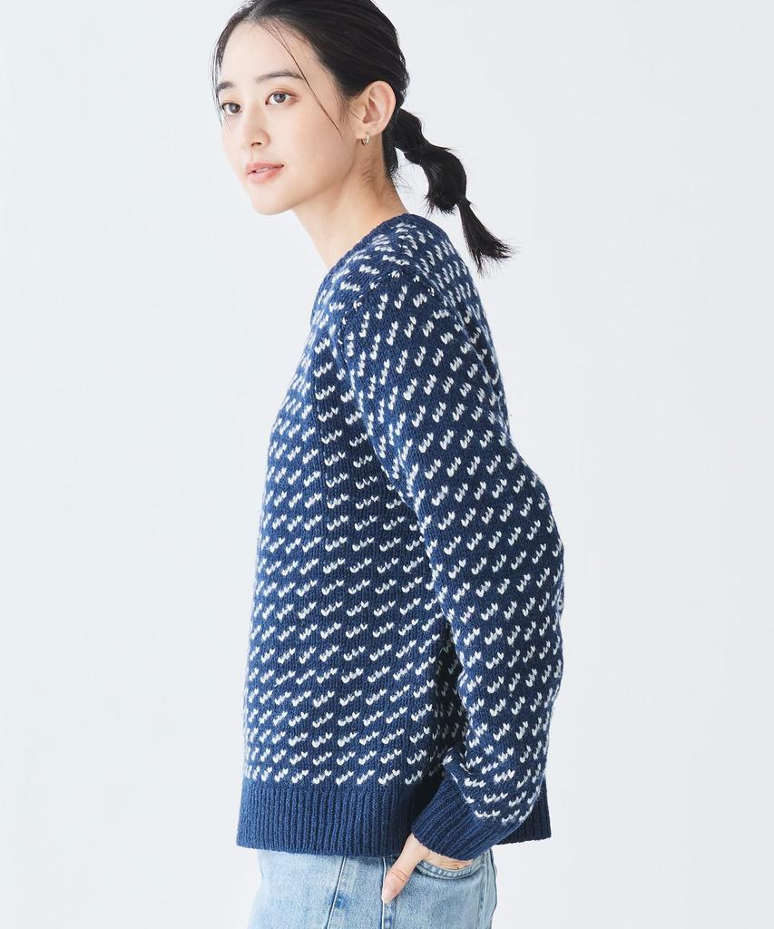 LL Bean Bean Classic Rag Wool Crew Neck US 1000187012 Women's Sweater, Birdseye, Fit, Petite, Medium, Cream, Birdseye, Multicolor,