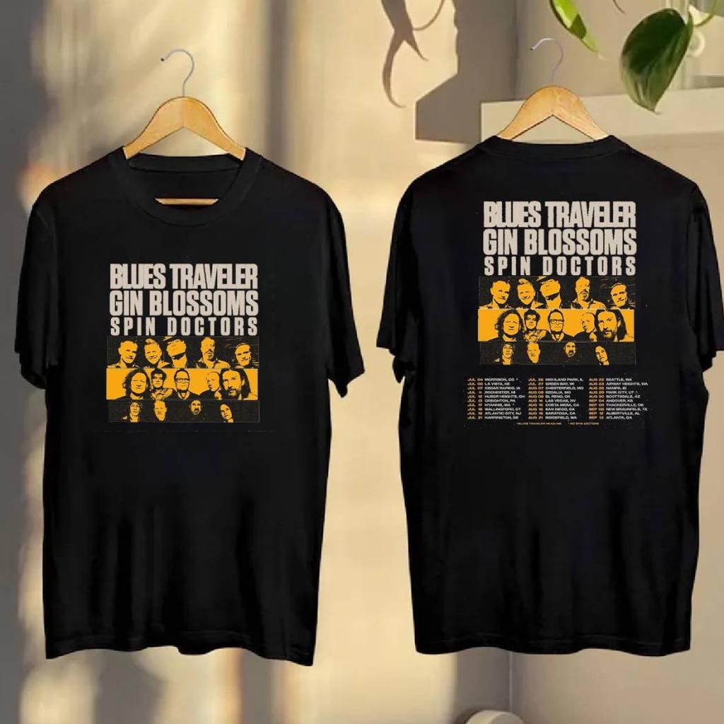 Blues Traveler Gin Blossoms Spin Doctors Tour 2025 T-shirt
