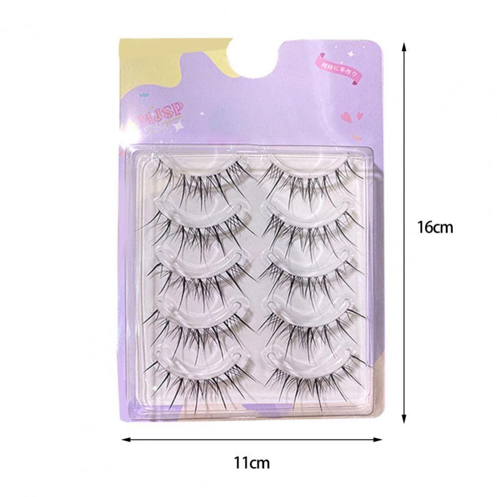 Lower Eyelashes Transparent Stem Full Strip Eyelash Manga Lashes Makeup Tools Fairy False Eyelashes