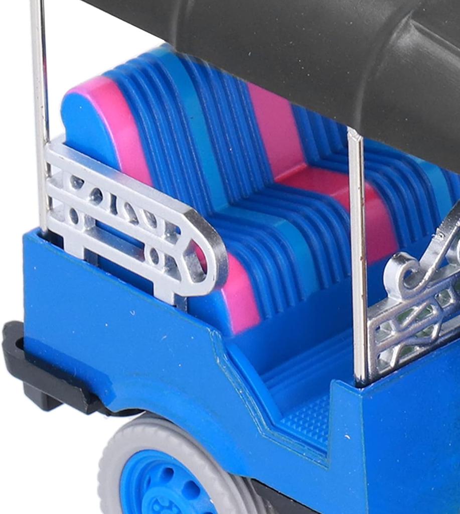 Tirare indietro il triciclo tailandese, giocattolo modello di auto Tuk Tuk TAXI in lega ad alta simulazione per regali per bambini