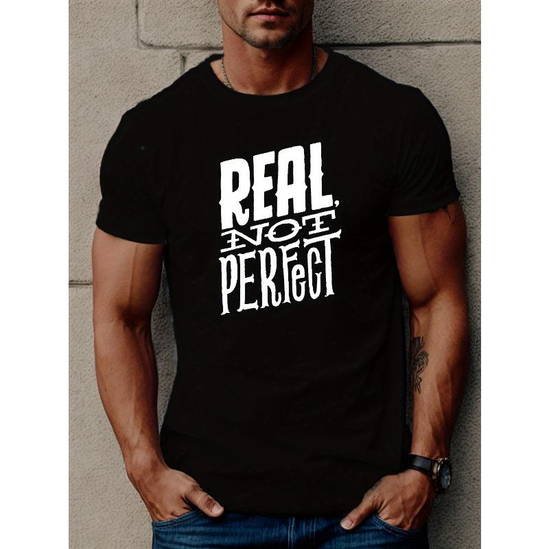 

European Size PEAL NOT PERFECL Men s Short Sleeve T-shirt Summer T-shirt Top 4XL чорний