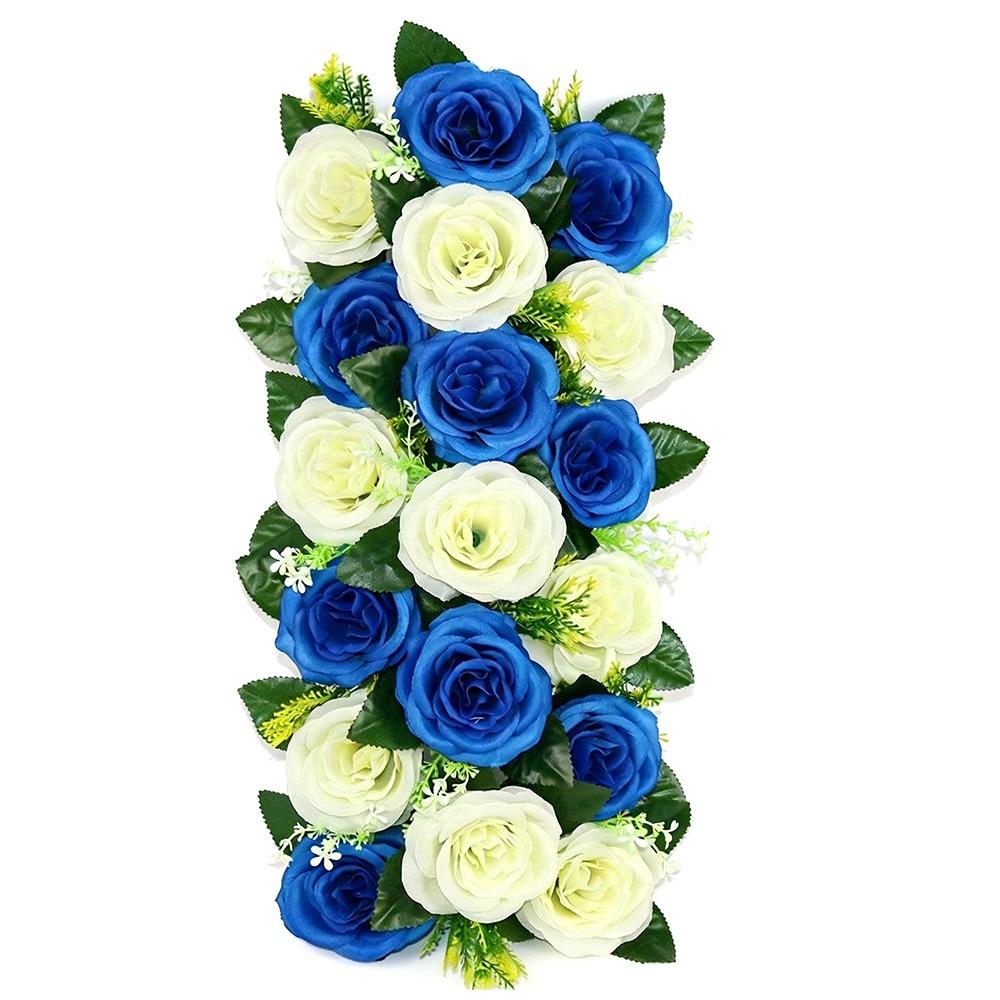 Rose Row Artificial Rose Flowers Flower Wall Shooting Prop Fake Flowers Lintel Flower Floral Decoration Wedding Arch Flower
