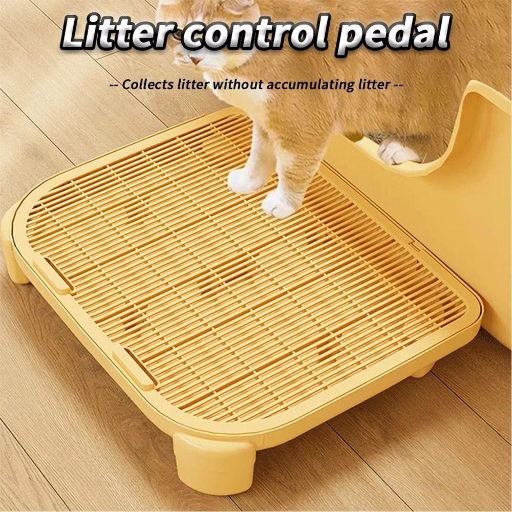 Large Double-layer Cat Litter Pad Anti-splash Cat Litter Trapping Strainer  Pet Toilet
