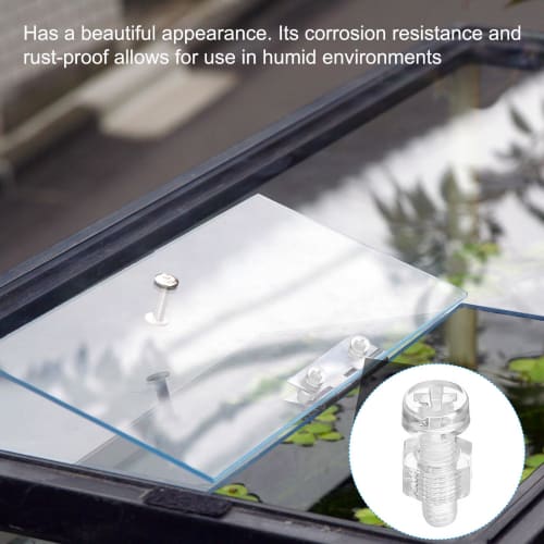 PATIKIL M3x12mm Acrylic Screws with Hex Nuts, Transparent Round Head Bolts for DIY Decoration, Display, Lightweight Models, and Handmade Projects, 30-