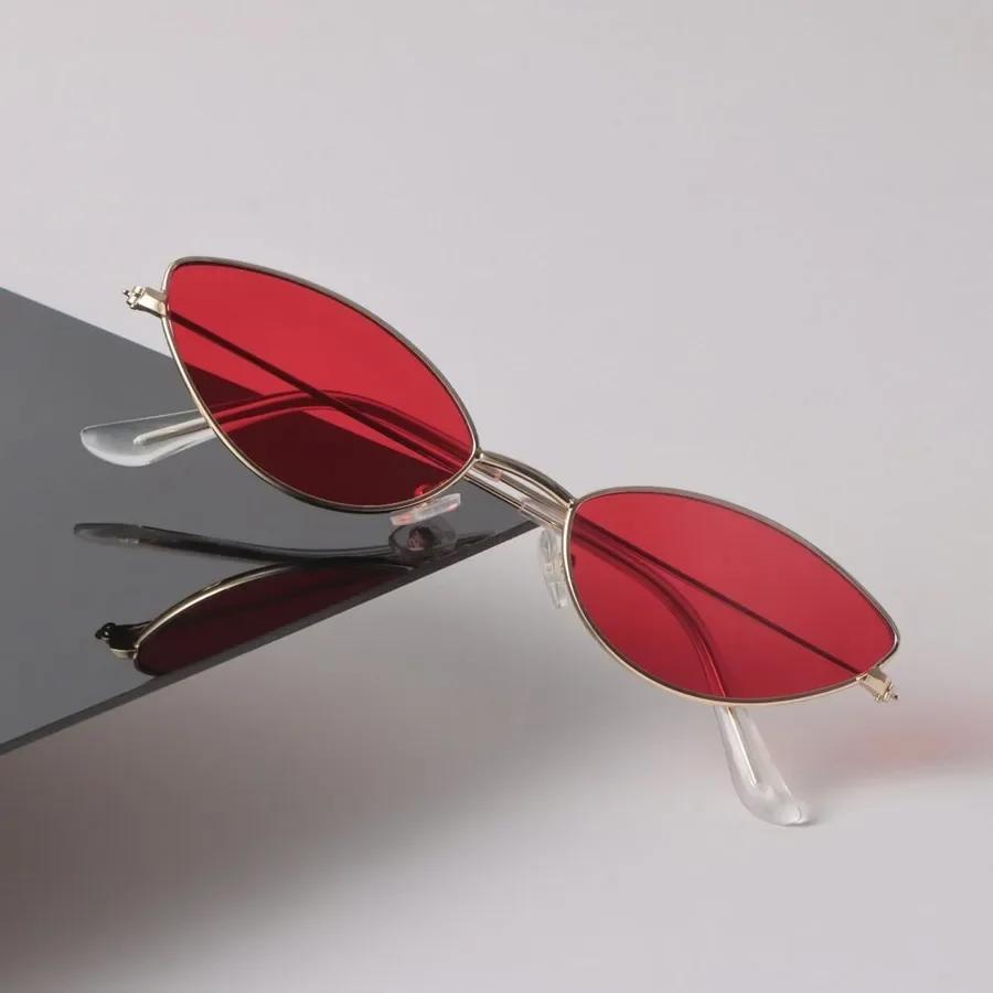 Small Cat Eye Sunglasses Women Men Retro Luxury Female Male Mirror Clear Designer Eyewear Brand Black Sun Glasses