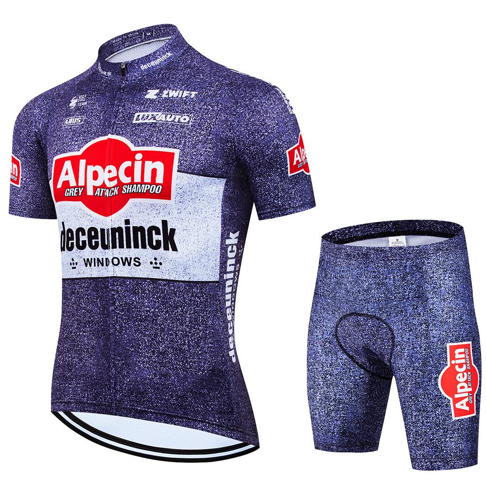 Alpecin Road Cycling Equipment Short Sleeve Overalls Cycling Suit Team Edition Quick Dry Rider