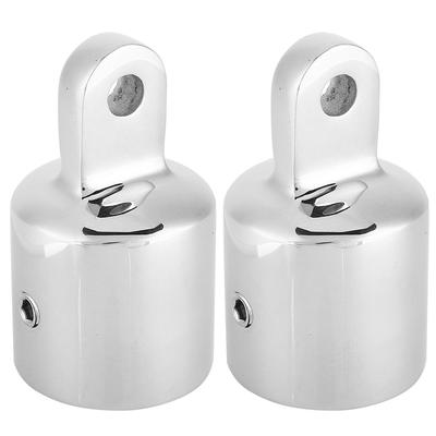2 peças de aço inoxidável Eye End para barco Bimini Top Conexão Cap Screw Montagem Hardware 1