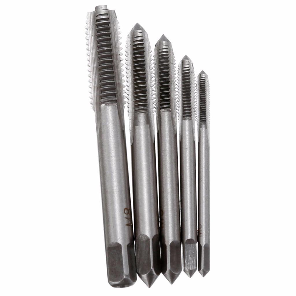 Купить Маньи 5 шт. HSS машина спиральная точка прямая рифленая винтовая ...