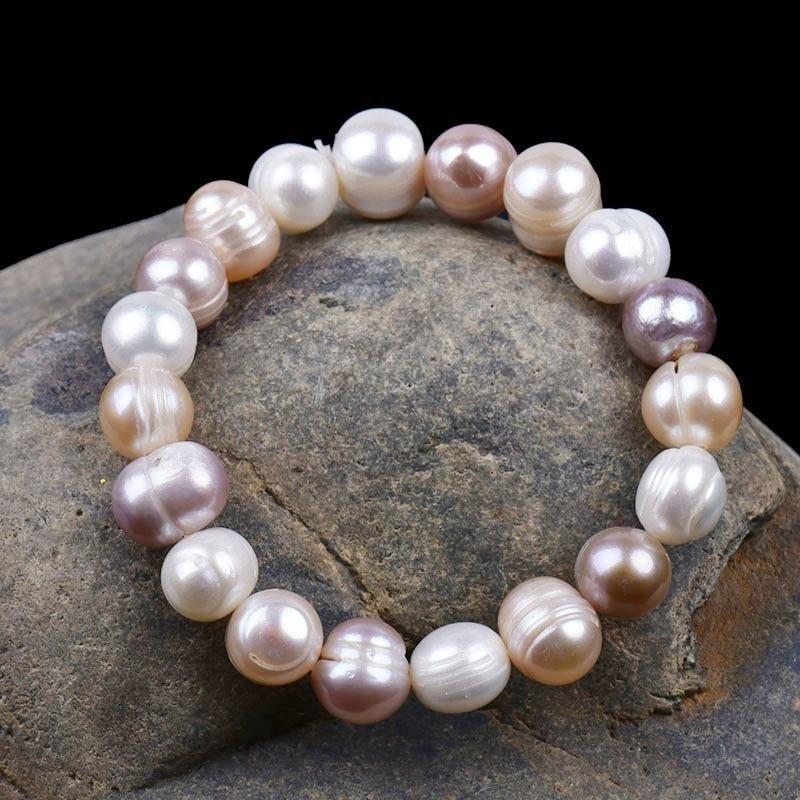 8mm Fashion Women Pearl Bracelet Charm Chain Natural Freshwater Pearl Beads Bracelet For Women Jewelry Gift Pulseras Mujer Moda