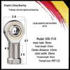SA/SI/SAL/SIL Internal Thread Rod End Joint Bearing – Sizes 5, 6, 8, 10, 12 T/K External Thread
