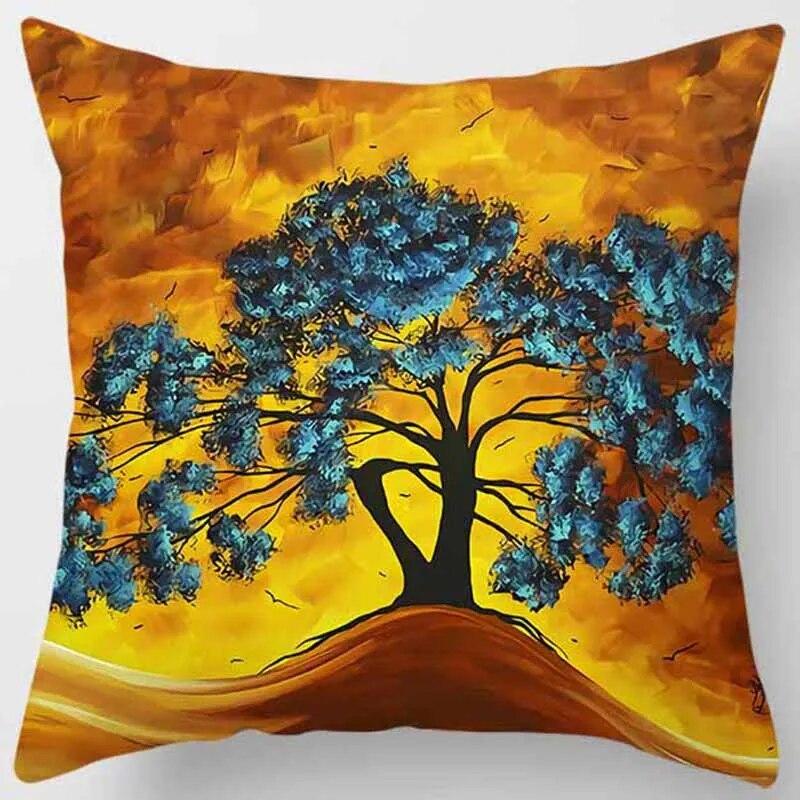 Abstract Painting Collection Design Pillowcase Home Office Decor Square