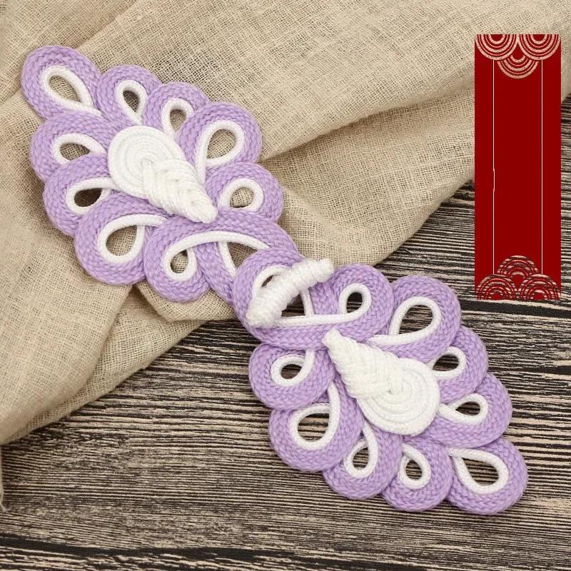 1 Pair Handmade Chinese Frog Closure Buttons Knot Cheongsam Traditional Handcraft Accessories