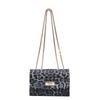 Foreign Style, European and American Retro and Beautiful 2025 Leopard Print Winter New Temperament Trend Chain Underarm Single Shoulder Small Square B