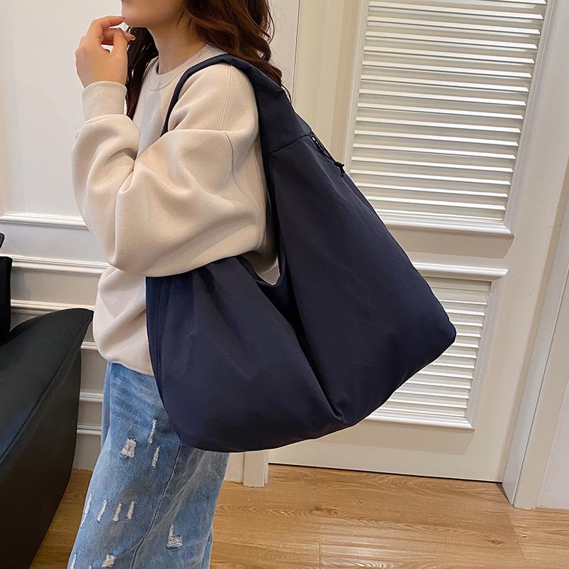 Японская высококачественная женская сумка-тоут большого объема 2025 года - Универсальная повседневная модель из холста