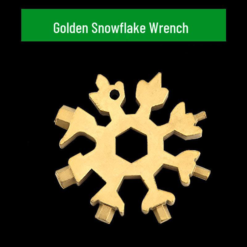 18-in-1 Lightweight Multifunctional Snowflake Wrench Tool