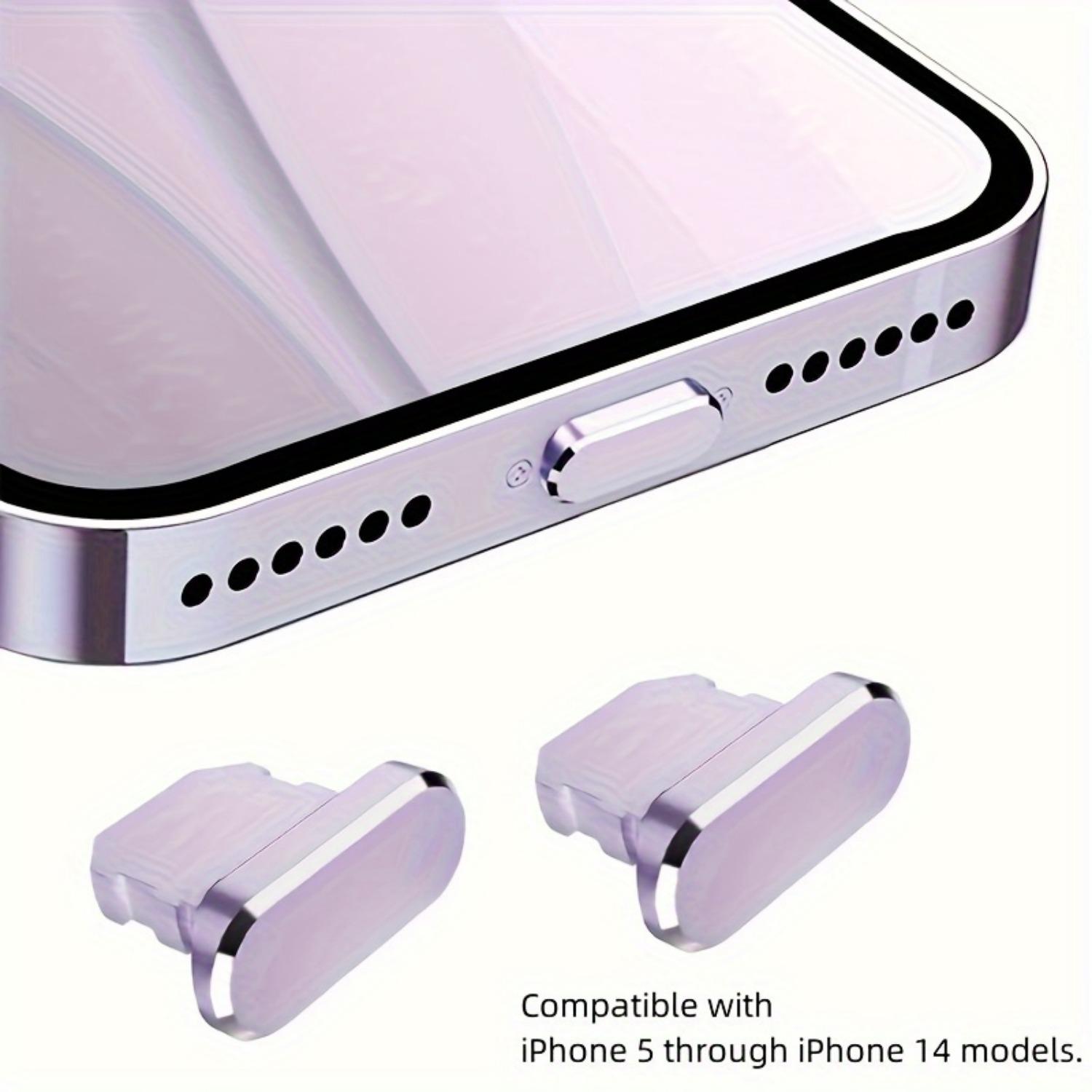 

2 упаковки заглушек из алюминиевого сплава для защиты от пыли — сохраняйте порты телефона, планшета и наушников в чистоте!