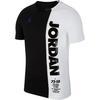 Color Block Letter Crew Neck Short Sleeve T-Shirt Men Tops Black White BQ0238-010