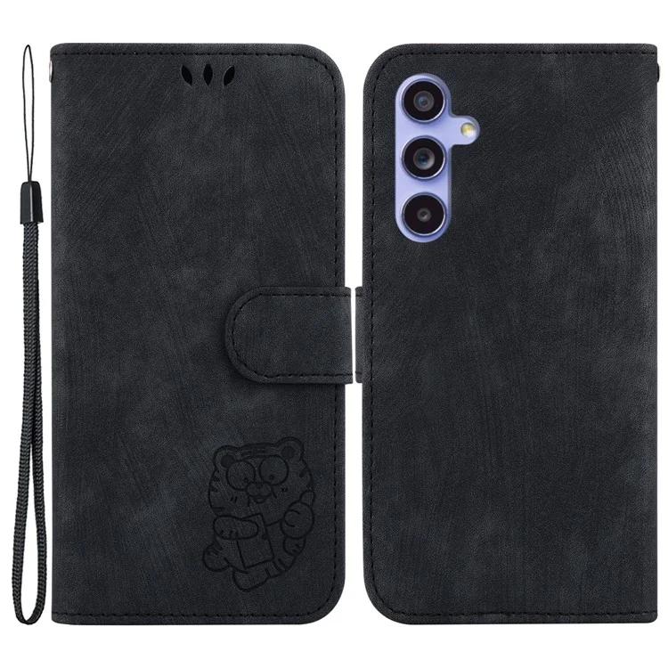 

For Samsung Galaxy A35 5G Cell Phone Case Tiger Pattern Imprinted Card Holder Cover