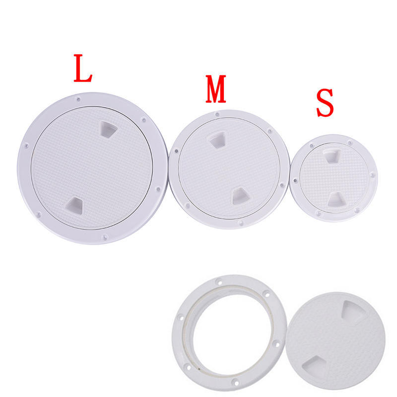 4//6//8 Inch Hatch Round Plastic Cover Deck Plate Non Slip Inspection For Boat