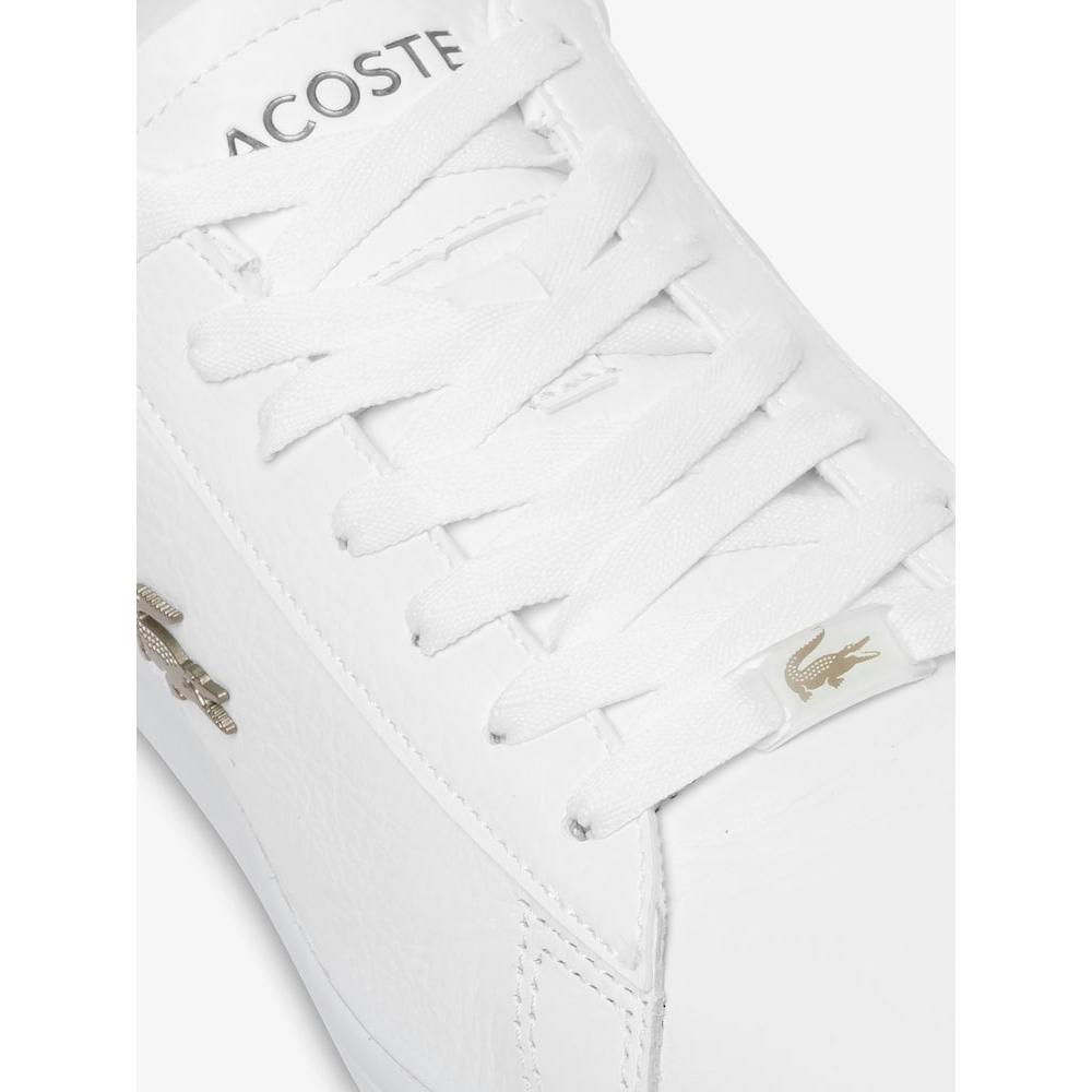 Lacoste Mens Canabee Evo Leather Platinum Detail Sneakers Rz0006m54g 21g q2nRz0006m54g21g