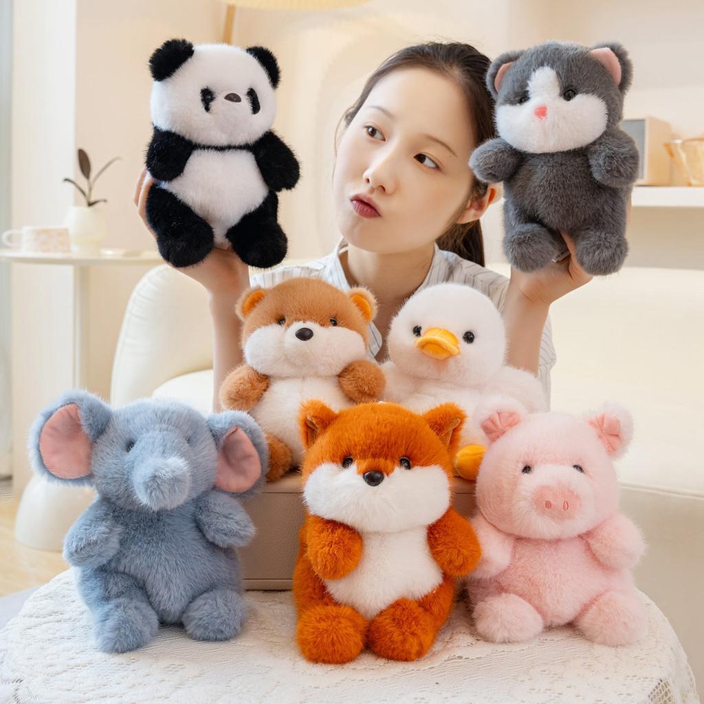 Fox Cute Stuffed Animal Toy Short Plush Material Children Bedroom Gift Doll