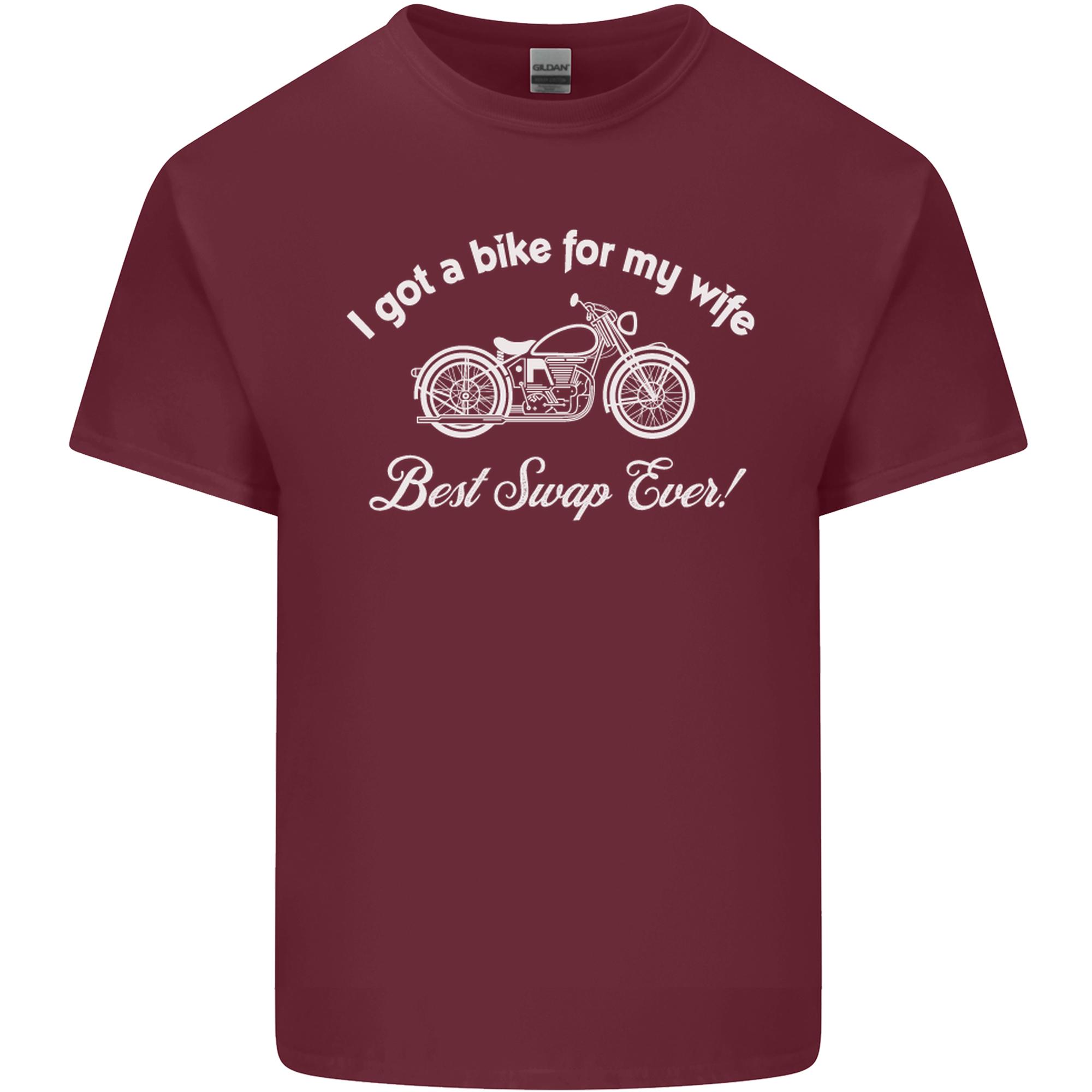 Bike For My Wife Best Swap Ever Motorcycle Unisexs Light Cotton Tshirt S