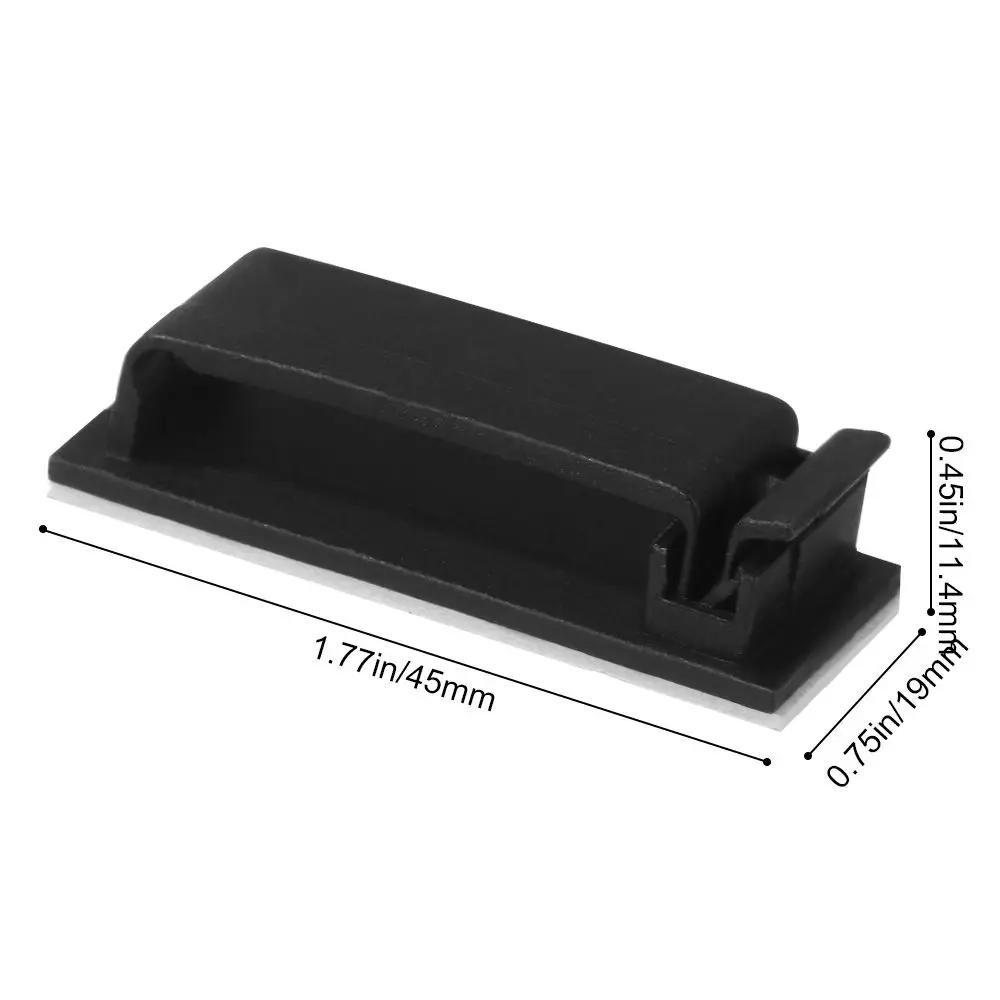 5/10Pcs Electrical Equipment Supplies Wire Holder Organizer Table Desk Storage Self-adhesive Wire Tie Cable Clips Cable Clamp