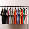 Short-sleeved T-shirt Hong Kong style loose T-shirt pure cotton half-sleeved men's short-sleeved small shoulder-length combed couple T-shirt