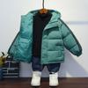 Autumn and Winter Children's Cotton Jackets, Thick Hooded Jackets for Boys and Girls, Down Cotton Jackets, Short Children's Clothing