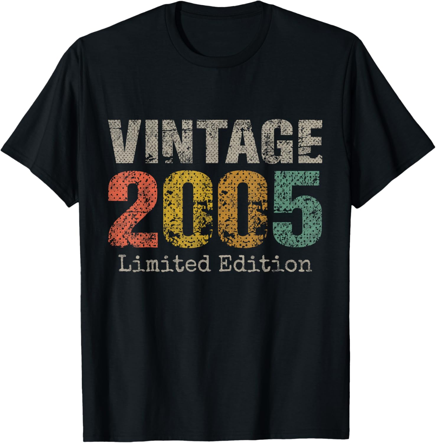 Vintage 2005 Text 21st Birthday Gift Men Women 21 Year Old T-Shirt S разноцветный