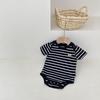 Newborn Thin Triangle Clothes Baby One-piece Boy Summer Cute Super Cute Out Short Sleeves
