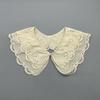 Ethnic Style Polyester Floral Lace Collar With Tie For Women Winter Accessory