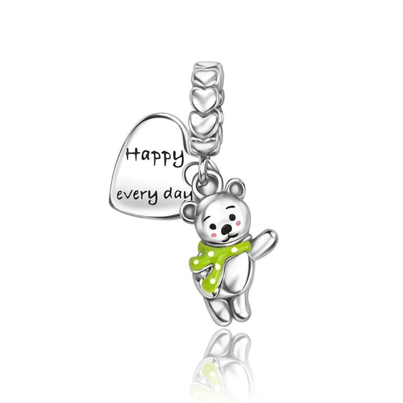 Animals Series Charms Copper Dog Cat Bear Pets Beads Fit Original Bracelet Necklace Diy Woman Pendants Fine Jewelry